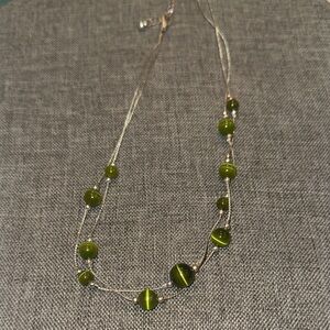 Elegant Green Beaded Necklace